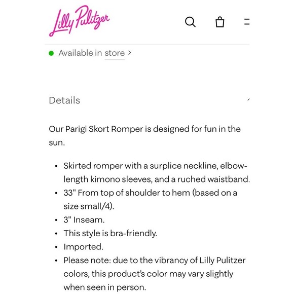 New Lilly Pulitzer Parigi Skort Romper Resort White Scalloped Lace Size XL - Picture 6 of 6